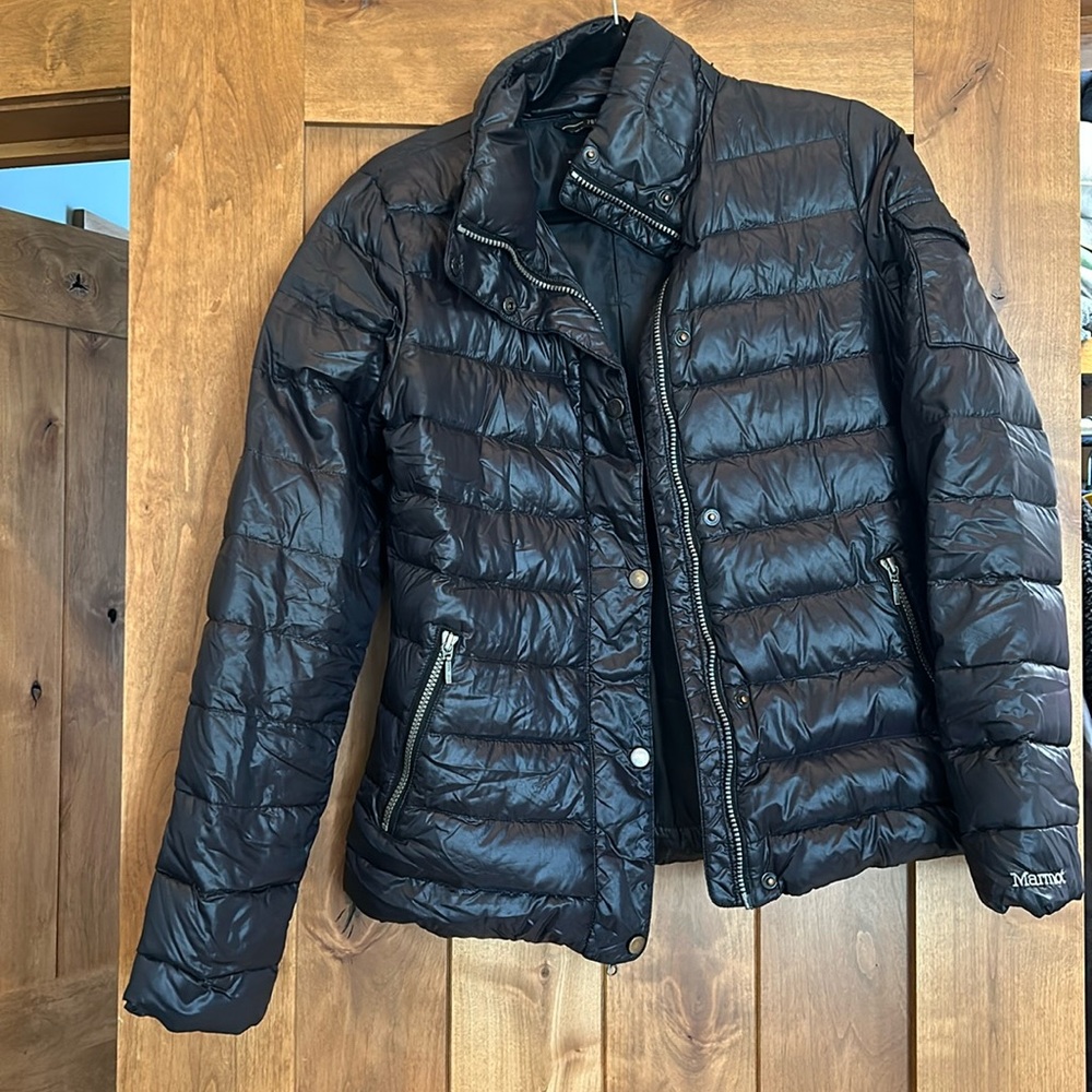 Black Marmot down winter jacket